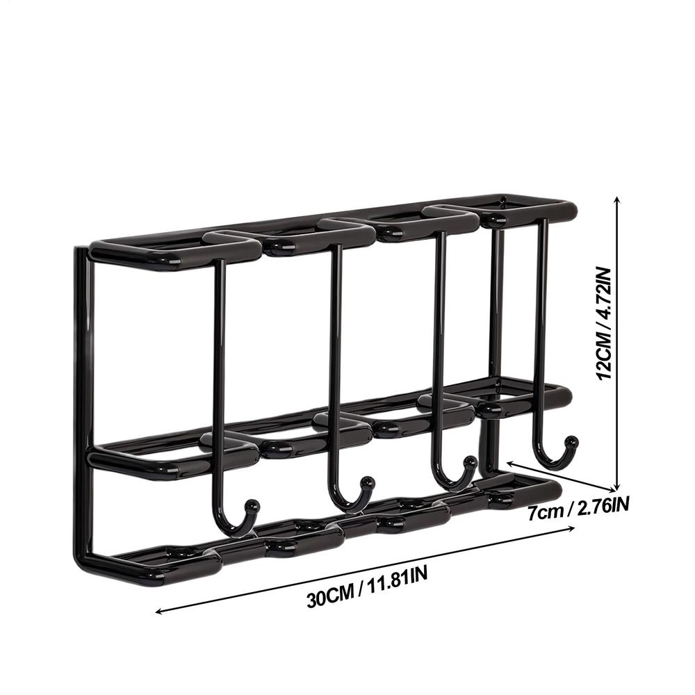 

Органайзер для зонтов на стену 4-слотовый настенный металлический держатель для хранения зонтов бытовые принадлежности органайзер для экономии места дом чёрный
