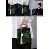 Grüne Bambusknoten Qipao Handtasche Vintage Stil Hanfu Damen Tragetasche