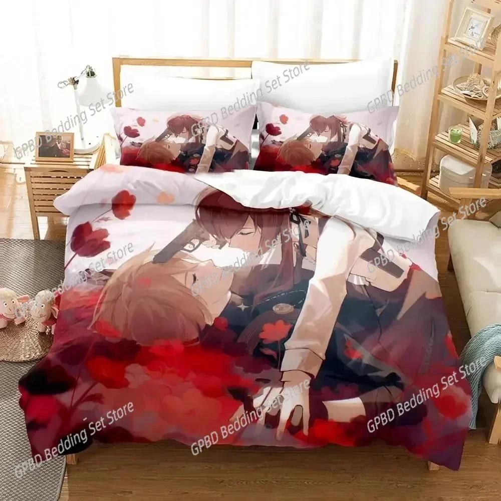 Anime Hoshino Ichika Project SEKAI Beding Set Bedrom Soft Modern Bedspreads Comefortable Soft Duvet Cover Comfortable Quilt Cover Pilowcase