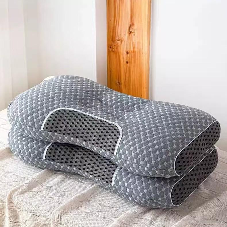 Oreiller cervical orthopédique doux pour la peau et protège le cou Oreiller de massage en fibre de soja pour dormir