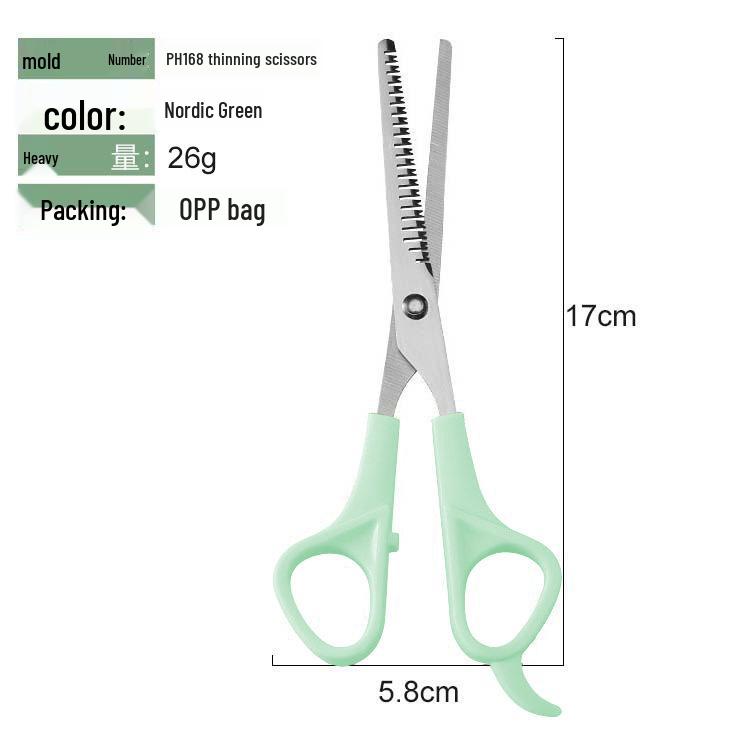 Bangs Haircutting & Styling Scissors Set - Stainless Steel Shears & Thinning Tools