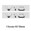 2pcs Car Styling ABS V6T V8T V10 Letter Emblem Tail Trunk Fender Side Badge Sticker For Q1 A4 A3 A5 A6 Q3 Q5 Q7 S6 Accessories