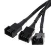 New Arrival Fan 4pin to 3 x 4pin/3pin PWM Extender Cable 4pin to 3 Ways Y Splitter Cable