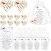 100Sets Funeral Favors, Celebration of Life Decorations with Pocket Hug Token Funeral Prayer Cards and Organza Bags, Cardinal Memorial Gifts for