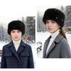 Thick Faux Furs Headbands Hat Windproof Hairband for Winter Warmth Comfortable Open Top Elastic Headwrap for Outdoor 2PCS