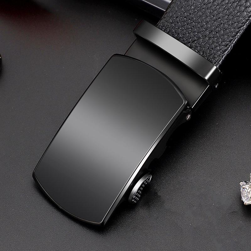 Herren Premium Echt Rindsleder Gürtel mit Legierung Automatikschließe