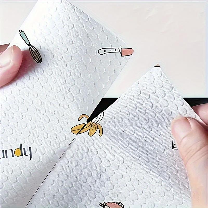 Lazy Cloth Kitchen Mokré a suché Dvojité použití Omyvatelná netkaná textilie Kuchyňský papír absorbující olej