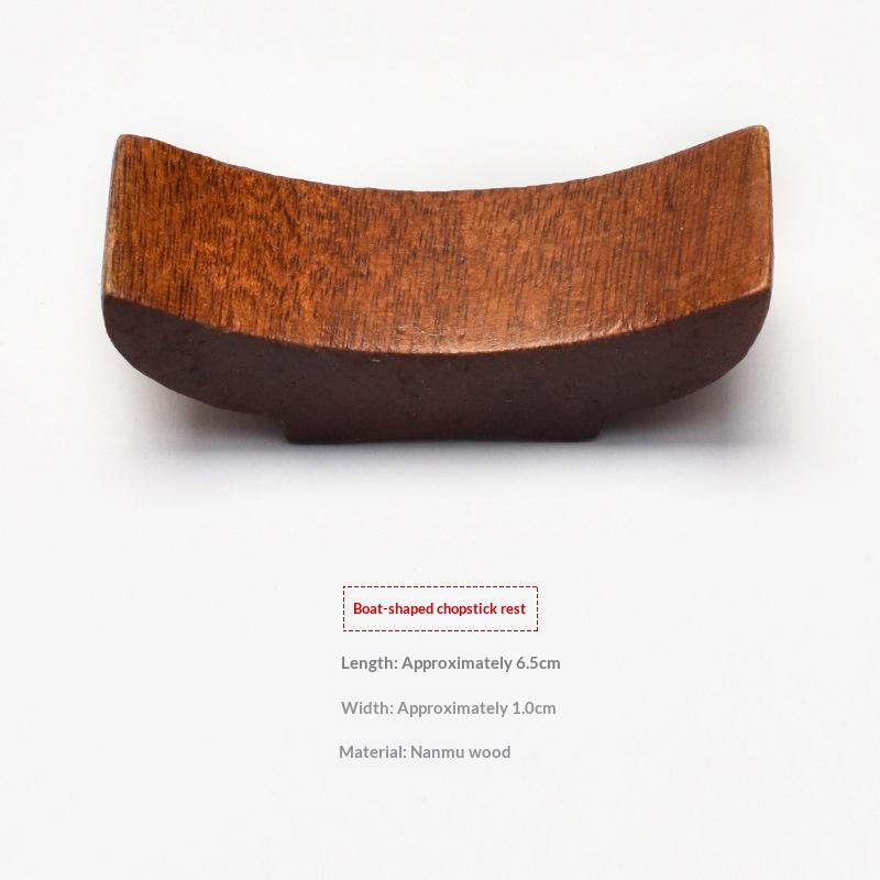 Creative Japanese Chopsticks Holder Wooden Chopstick Pillow Spoon Fork Knife Stand Table Decor Chopstick Rest Tableware Holder