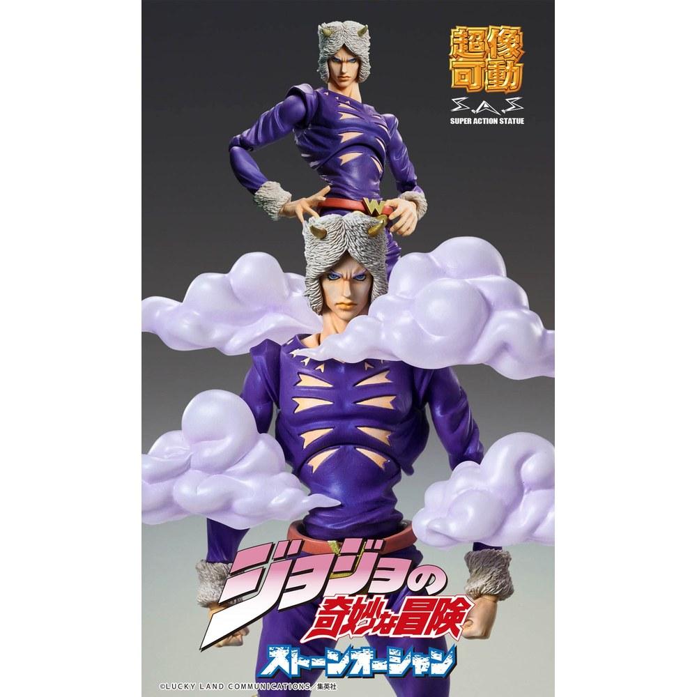 Medicos Entertainment Super Action Statue JoJo's Bizarre Adventure Part 6 Stone Ocean Weather R 165mm PVC ABS Nylon Movable Figure