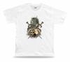 Stabbed Skeleton Skull T Shirt Awesome Cool Unique T Shirt Tee Design Apparel