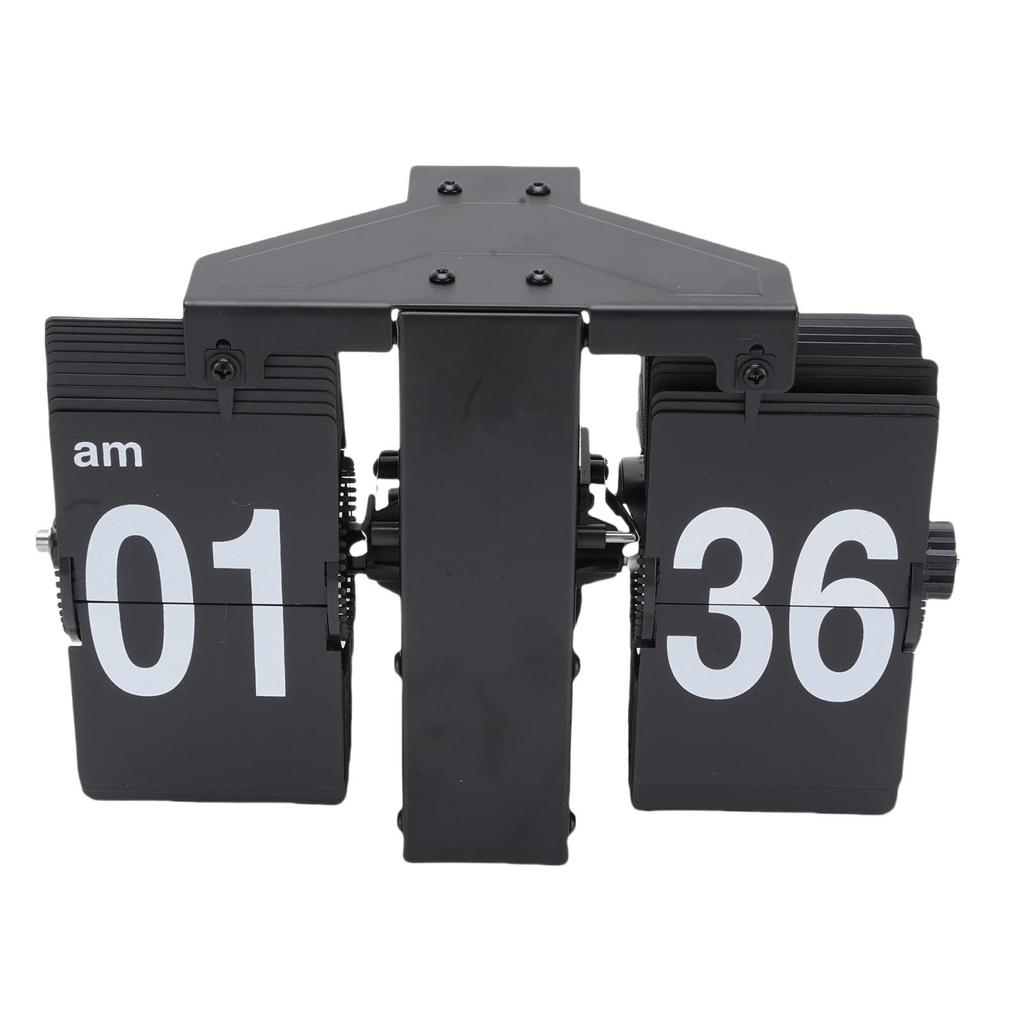 Automatic Flip Clock 12 Hours Vintage Quiet Desktop Clock for Living Room Office Gift