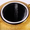 1.2L Cast Iron Kettle Golden Raindrop Iron Teapot Large Capacity Boiling Kettle Handle Pot Japanese-Style Health Teapot