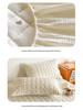 Soybean Fiber Waffle Jacquard Quilted Mattress Protector - Solid Color Bed Cover