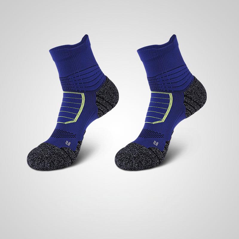 Men's Elite Mid-Calf Basketball Socks: Thick Terry, Sweat-Absorbent, Breathable, Anti-Slip