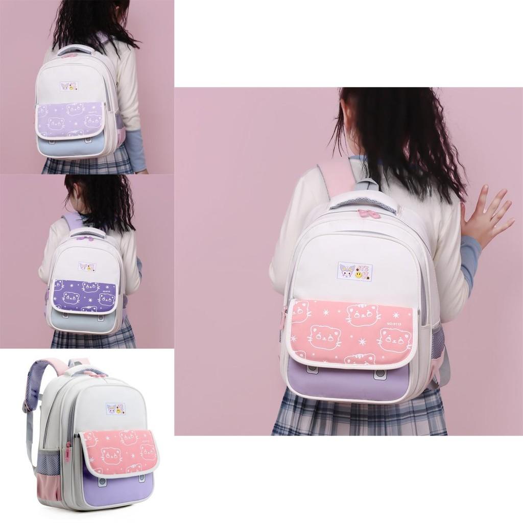 Cute Cartoon Backpack For Kids Large Capacity School Bag Stylish Oxford Fabric Design