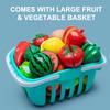 Cutting Play Food Toy Set Kitchen Pretend Play Fruit Vegetable Toy For Kids Educational Learning Food Toys Fun Toddlers Gifts