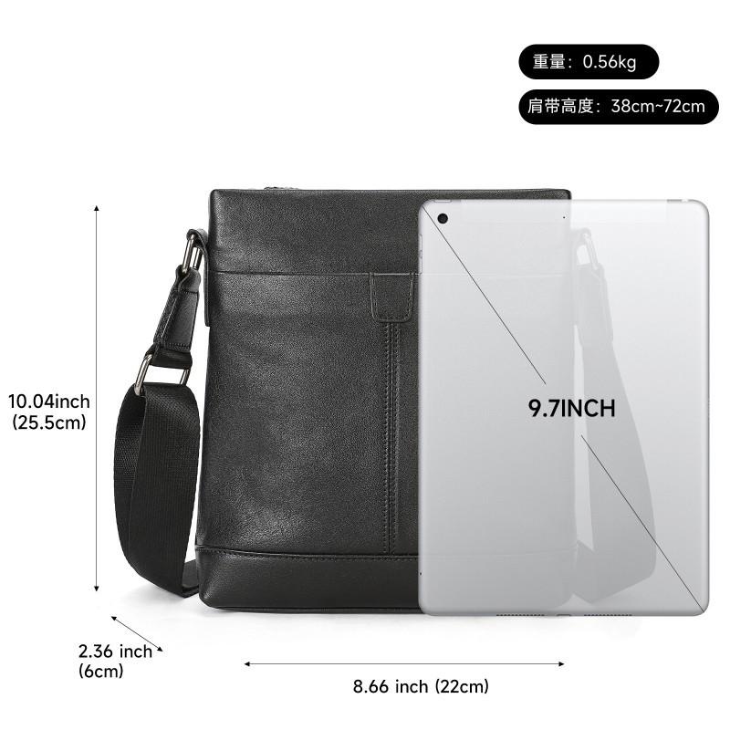 New Leather Men's Diagonal Bag Simple Casual Business Travel Cowhide Shoulder