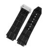26*19mm Real Cow Leather Rubber Watchband for HUBLOT Classic Fusion Universe Big Bang Series Men belt Watch band butterfly Buckl