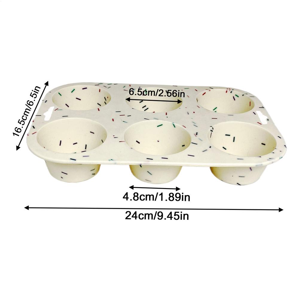 Muffinblech 2X Antihaft-Muffinblech Backform Hochtemperaturbeständiges Backblech Hamburgerbrötchen-Formen für Frühstück