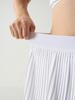 In-Stock High Waist Pleated Athletic Skort with Anti-Exposure and Quick-Drying Features, Side Pockets, and Midi Length