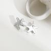1 Pair Geometric Temperament Casual Starfish Stud Earrings Summer Simple Beach Vacation Earrings Ocean Jewelry Gift