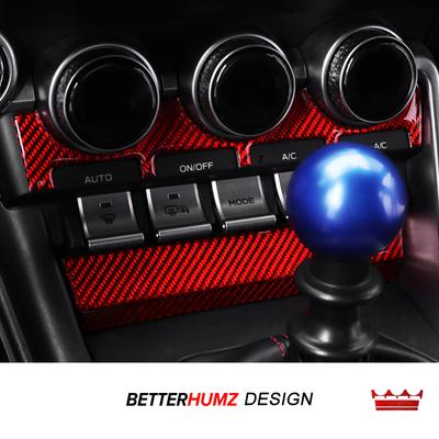 For Subaru BRZ/Toyota GR86 2026- Carbon Fiber Center Console CD Air Conditioner Trim Stickers Car Interior Tuning Accessories