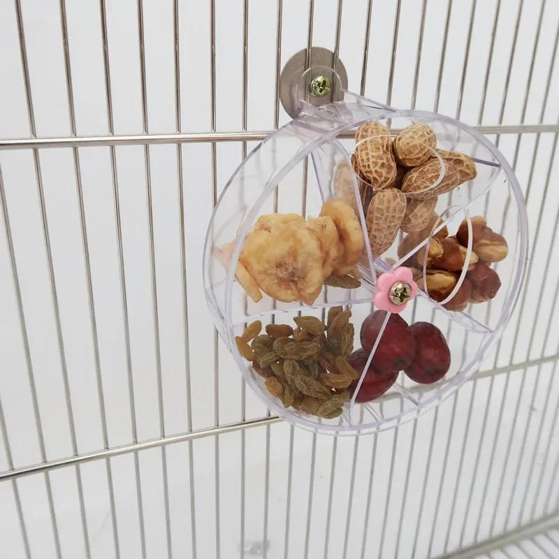

Rotate Pet Parrot Toys Wheels, Bite Chewing Birds Foraging Food Box Cage Feeder, Birds accessoires чистый