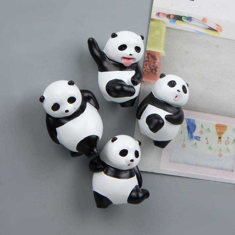 Panda Lying On The Tree Branch Creative Magnetic Buckle Refrigerator Magnet Suction Magnetic Sticker Home Decoration Po Wall