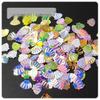 Yaleduo 8mm Mini Gold Shimmer Seashell Sequins - Eye Makeup, Stationery, DIY Jewelry, Epoxy Glitter
