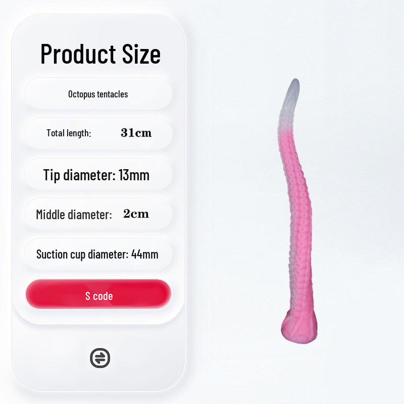 Octopus Silicone Anal Plug: Suction Cup Training Dilator & Whip