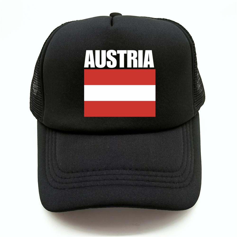 Cappellino da Baseball Bandiera Austriaca Fresco Estivo Unisex Rete Traspirante Cappello per Fan del Paese Cappellino Trucker Unisex Cappellini in Rete Traspirante per Esterno