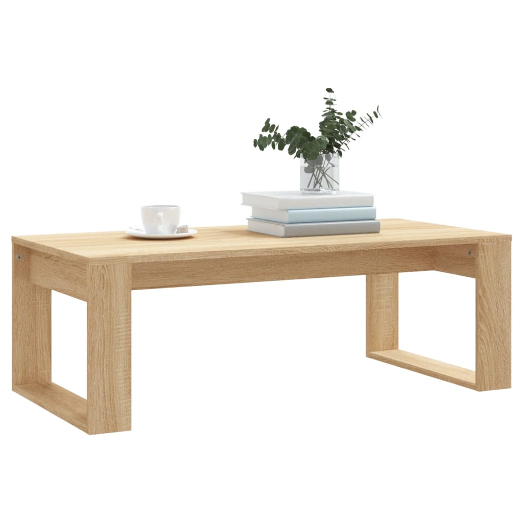  Coffee Table, Sonoma Oak 102x50x35 Cm, Wood-based Material