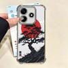 Japanese Minimalist Pine Tree Plating Phone Case For Xiaomi Redmi Note 14 15 Pro Plus 13 12 11 11S 11T 10 9S 9 5G Anti-Fall Aira