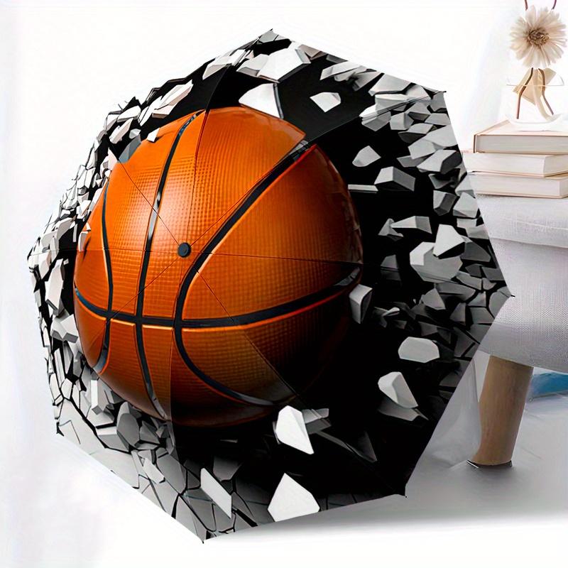 Basketball Utomatic Folding Umbrella Compact 8Rib Design For Outdoor Daily Compact Umbrella And Festive Gift Y191