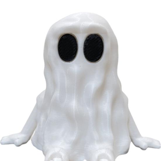 3D Printed Ornament with Moving Joints Ghost Shape Statue Crack-resistant PLA Material Decoration Halloween Gift