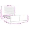 Bed Frame without Mattress Blue 120 x 190 cm Fabric