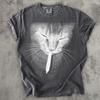 Vintage Smoking Cat T-shirt, Funy Cats Tee, 90s Retro Graphic Tshirt, Unhinged Clothes, Meme Shirt, Weird Shirts, Gift for Her Him