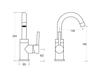 Besco MODERN VARIUM II Chrome Low Washbasin Tap