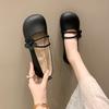 Mary Jane Shoes Women's Summer 2025 New French Single Shoes Spring and Autumn Soft-soled Sandals Flat-soled Beanie Pregnant Women Small Leather Shoes