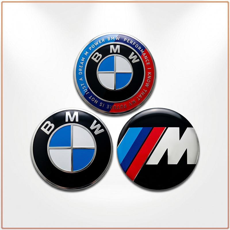 1 Pezzo Emblema Mozzo Volante Auto Rotondo Blu Bianco Logo Adesivo Distintivo Sostituzione Per BMW Tutte le Serie Accessori Interni