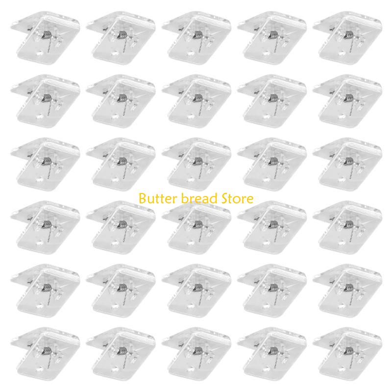 W89C Acrylic Square Clips Compact Design Secure Grip Photo Display Home Office Essential Suitable for Files Cards Stationery