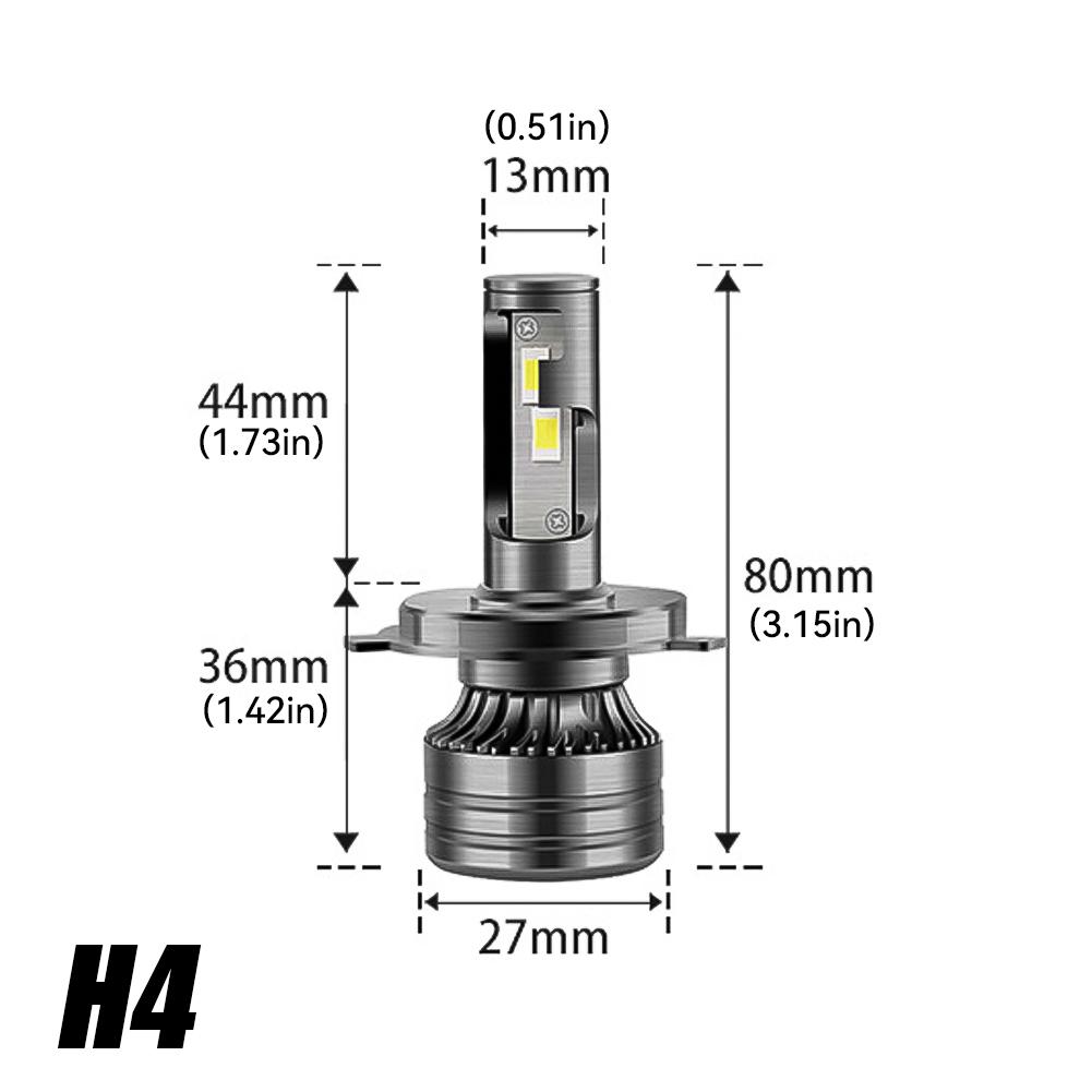 6000K 9005/HB3 9006/HB4 H1 H7 H4 H11 Super Power EMC Canbus LED Scheinwerfer für Auto Nebelscheinwerferlampe 25000LM 12V 1 Stück