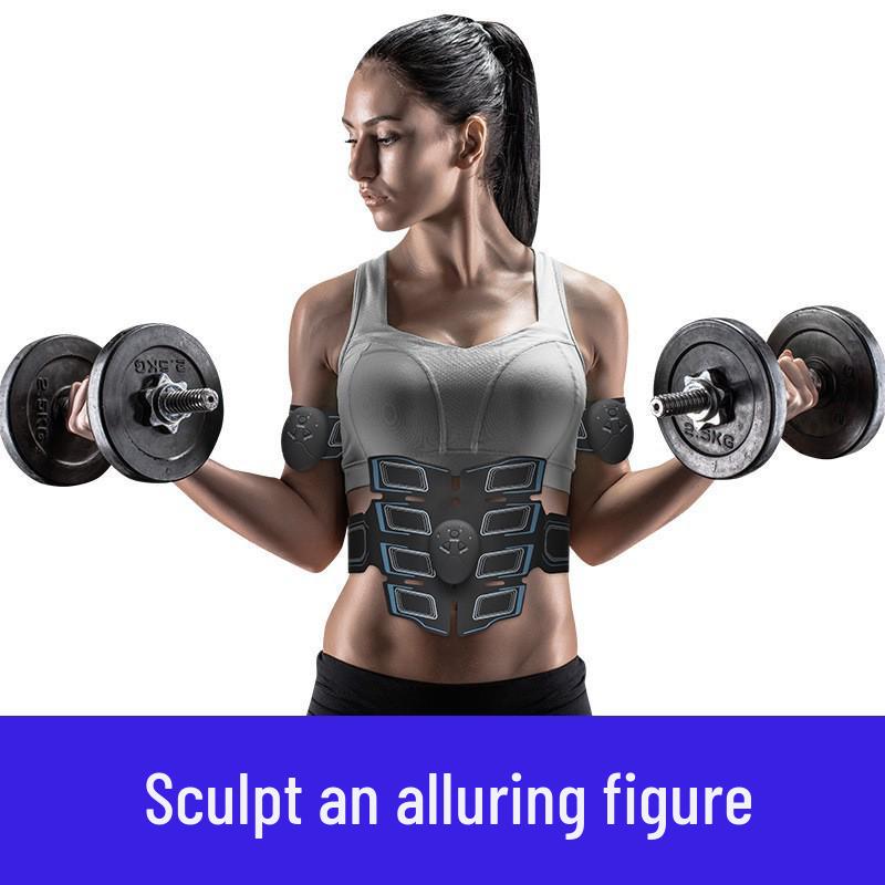 EMS Rechargeable Ab Muscle Stimulator with Digital Display - Smart Fitness Patch for Abs and Weight Loss