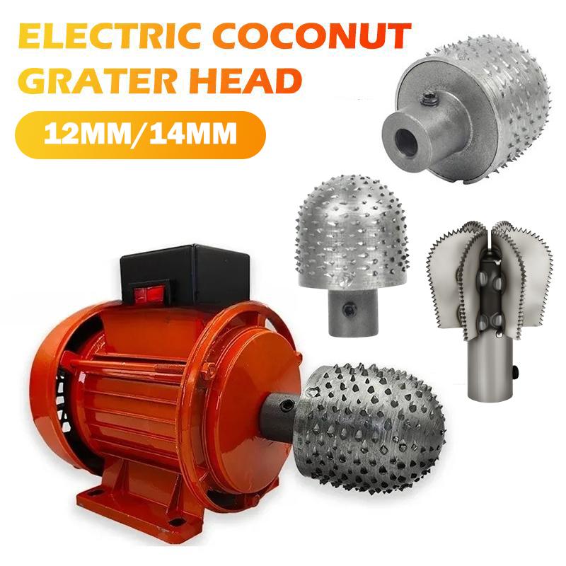 Elektrischer Kokosnussraspler Kopf Ersatz Schwerlast 12/14mm Kokosnussraspler Kopf Rolle Granate Modell Kokosnussraspler Maschine Kopf
