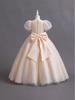 High-End Puffy Princess Dress for Girls - Elegant Wedding & Piano Performance Gown