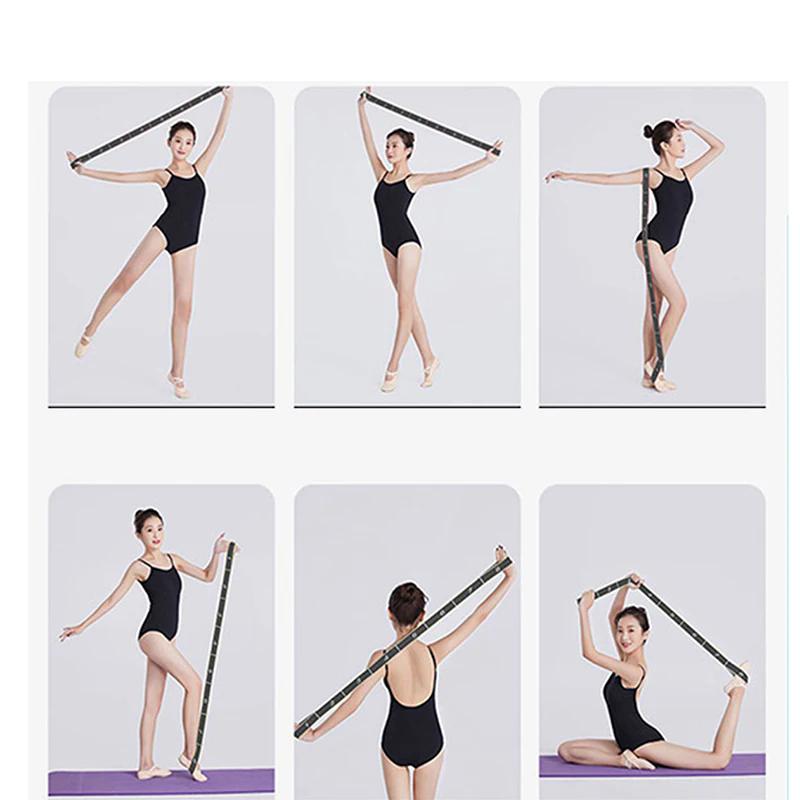 4*90cm Elastic Yoga Stretching Strap With Loops Stretch Straps Resistance Bands Leg Stretcher Belt Pilates Exercise Fitness