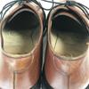 Finsbury England Vintage Leather Goodyear Plain Toe 8.5F 27.0 Brown(USED)