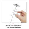 Stainless Steels Thermometers Clip for Food Safety with Multi-Hole Stable Grill Probe Holder for Meat and Liquids