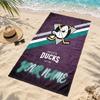 Anaheim Ducks Custom Name Beach Towels Also Serve As Bath Towels Summer Essential a Musthave for the Outdoors the Beach and the Pool