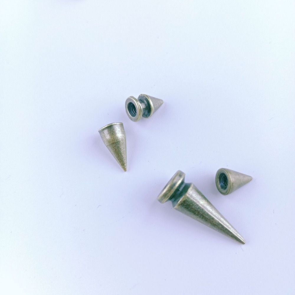 80 Sets Gold Silver Black Clothes Spikes Kit DIY Decoration Back Studs & Spike  Leather Craft